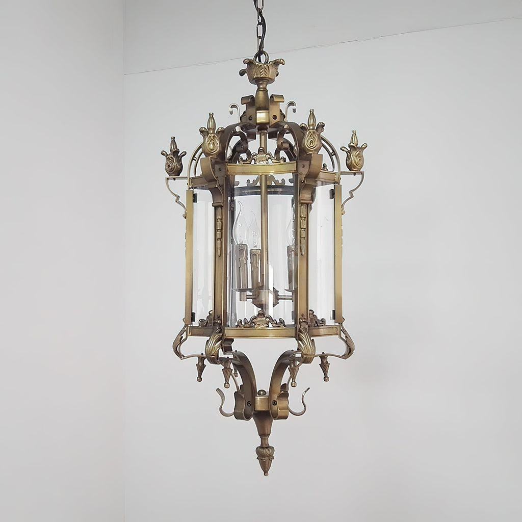 Ardorion Vintage Luxury Glass Lantern Chandelier