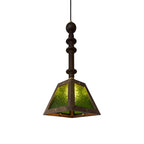 Alsorisra Elegance Vintage Glass Wood Pendant Light