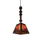 Alsorisra Elegance Vintage Glass Wood Pendant Light