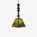 Alsorisra Elegance Vintage Glass Wood Pendant Light