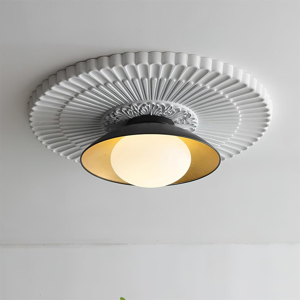 Ceiling Light Canopy Glass Globe Modern Minimalist