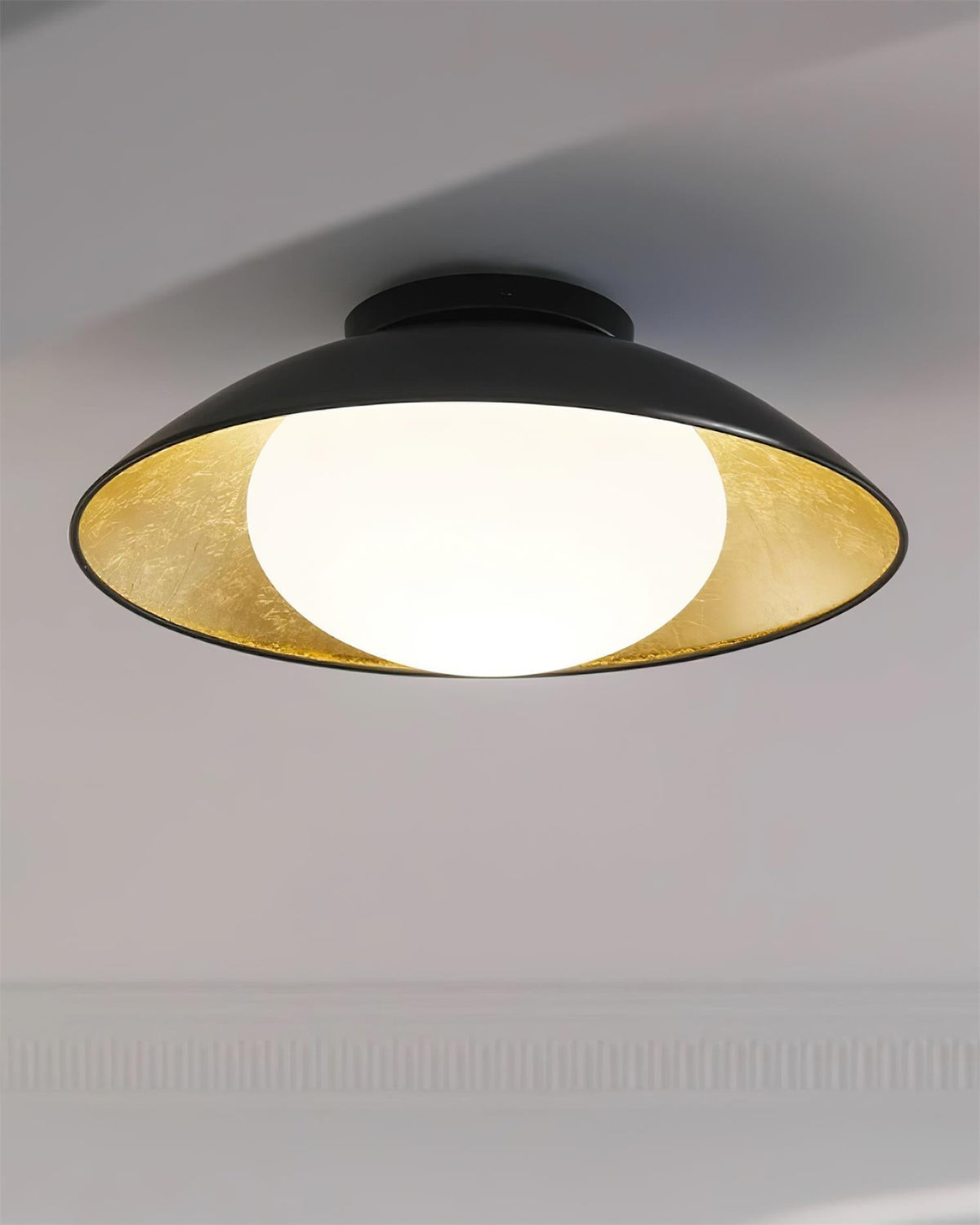 Ceiling Light Canopy Glass Globe Modern Minimalist