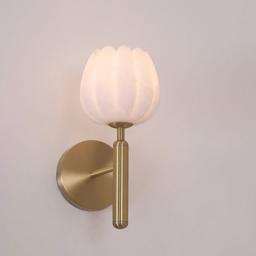 Valentina Alabaster Flowers Wall Lamp - image 11