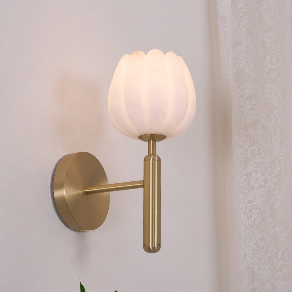 Valentina Alabaster Flowers Wall Lamp - image 10