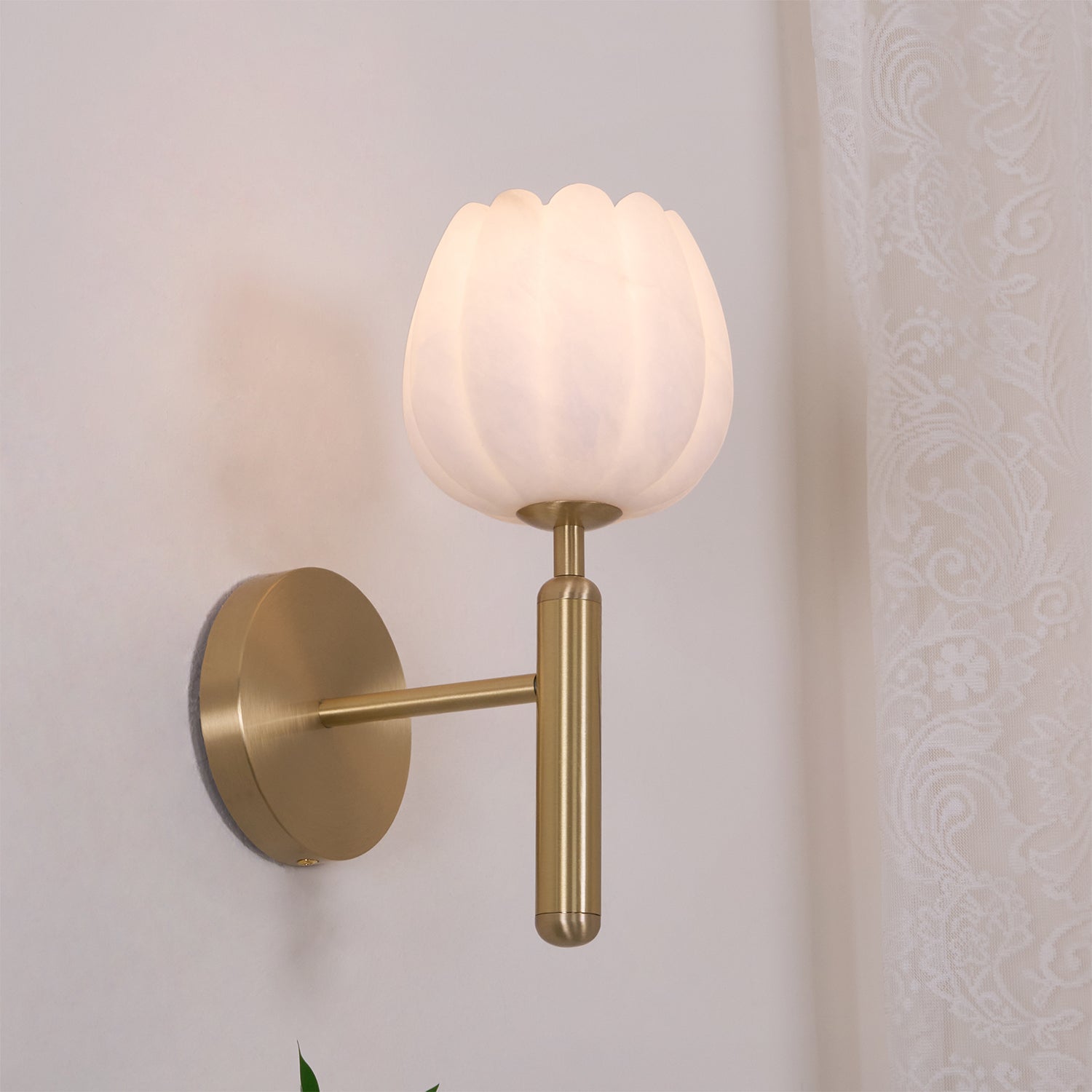 Valentina Alabaster Flowers Wall Lamp - image 10