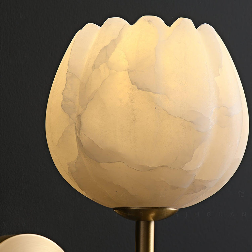 Valentina Alabaster Flowers Wall Lamp - image 4