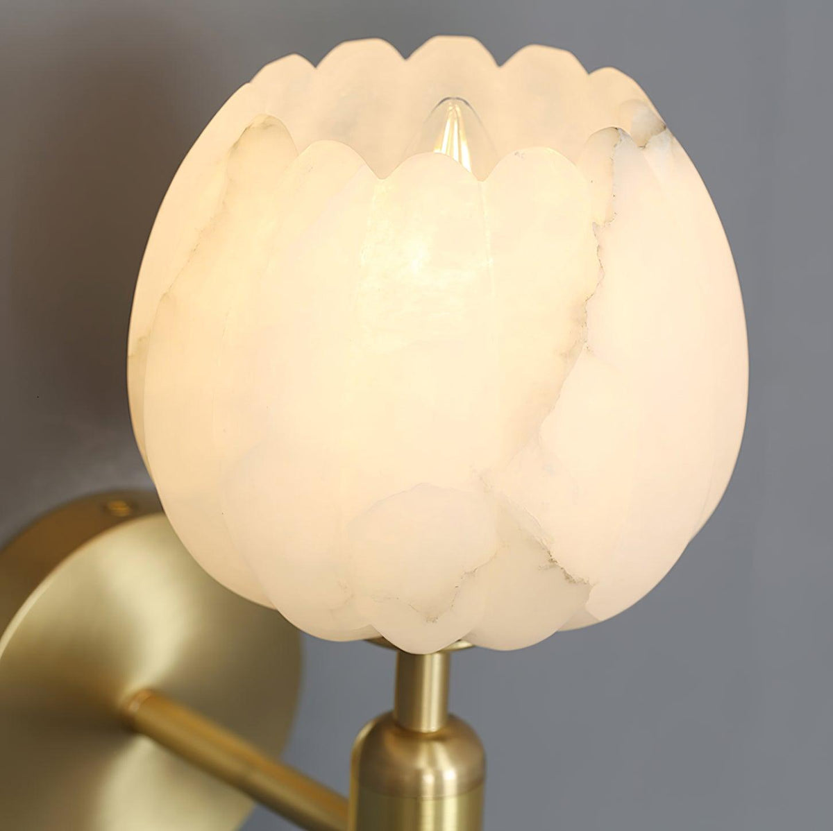 Valentina Alabaster Flowers Wall Lamp - image 5