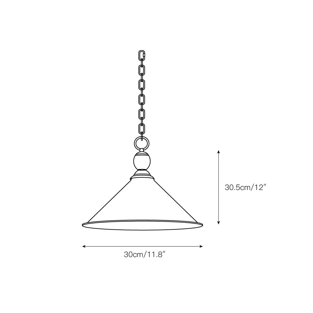 Cemirel Vintage Industrial Brass Pendant Light