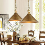 Cemirel Vintage Industrial Brass Pendant Light