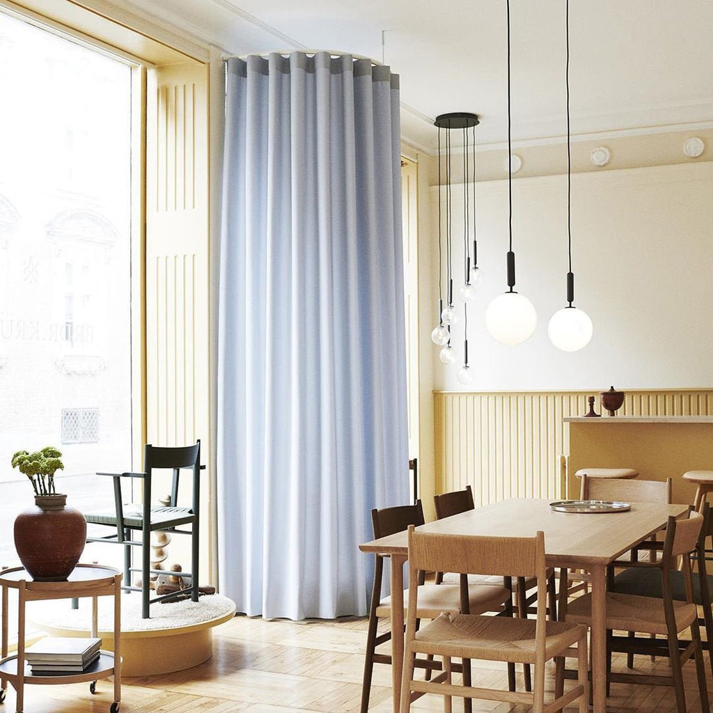Azorila Modern Minimalist Swag Brass Glass Pendant Light