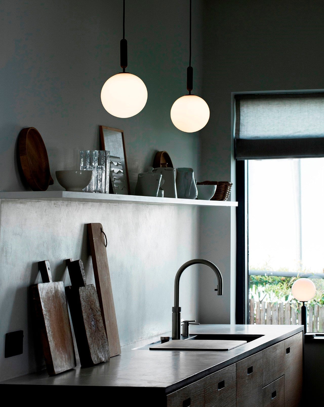 Calyxia Glass Classic Industrial Pendant Light