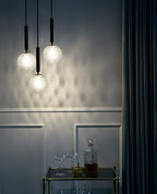 Azorila Modern Minimalist Swag Brass Glass Pendant Light