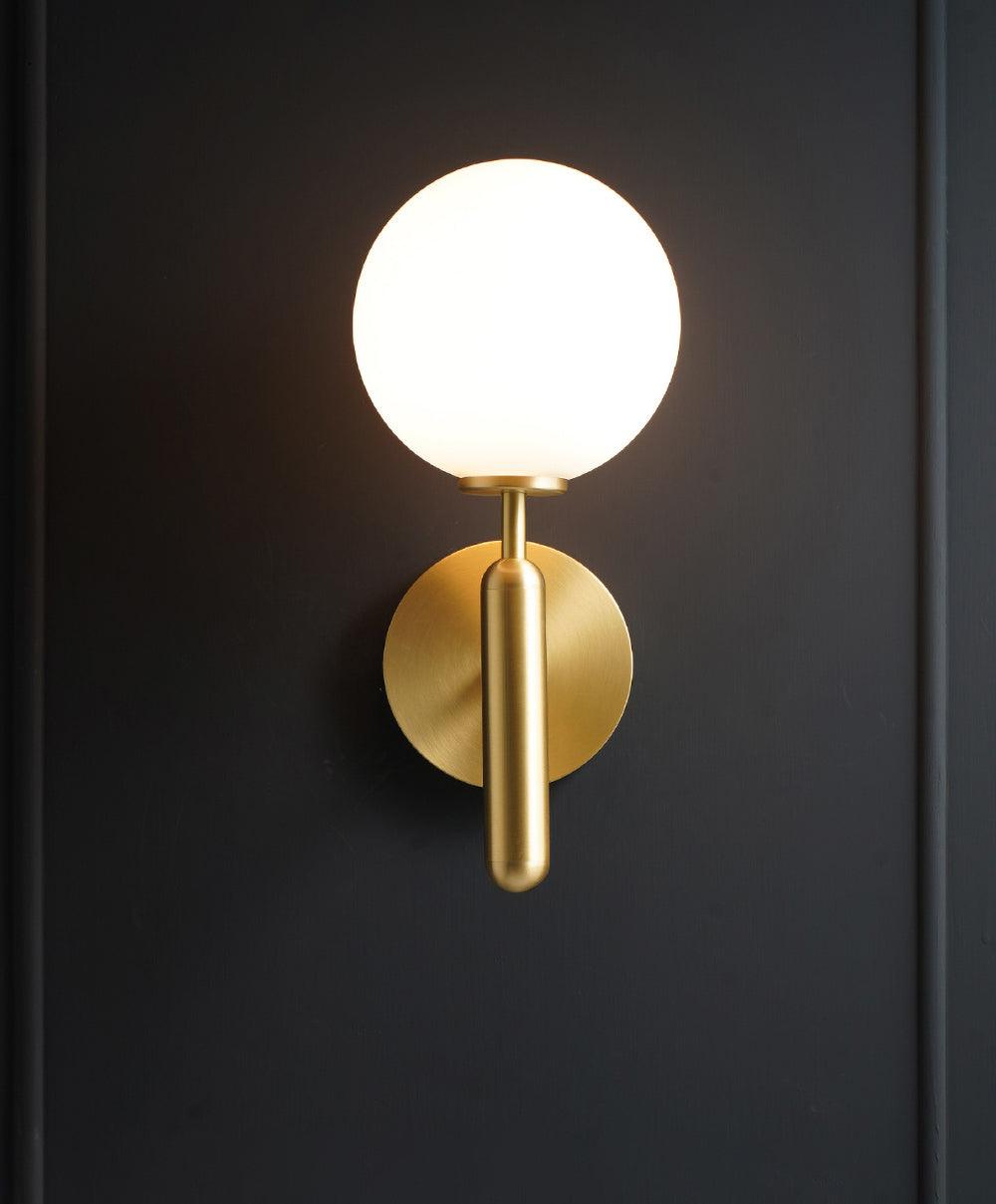 Lustra Wall Lamp Plug In Glass Globe Nordic