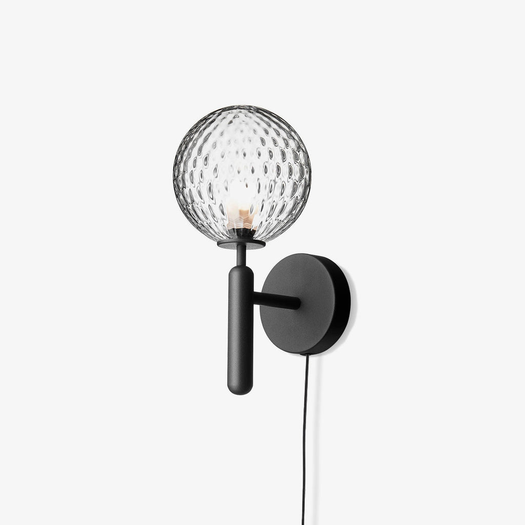 Lustra Wall Lamp Plug In Glass Globe Nordic