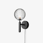 Lustra Wall Lamp Plug In Glass Globe Nordic