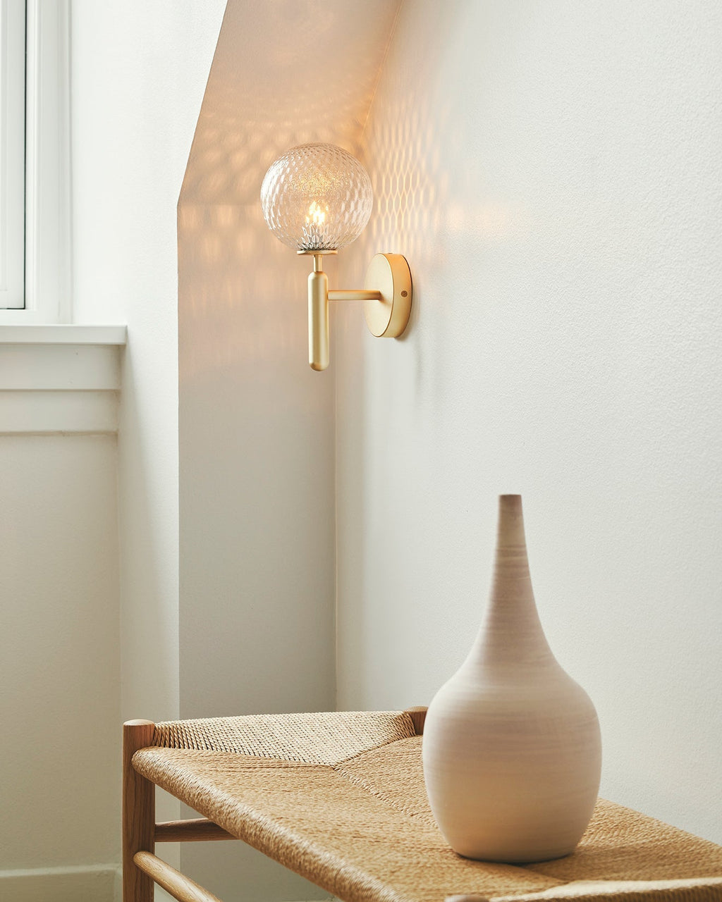 Lustra Wall Lamp Plug In Glass Globe Nordic