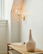 Lustra Wall Lamp Plug In Glass Globe Nordic
