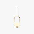 Ellipse Contemporary Brass Pendant Light