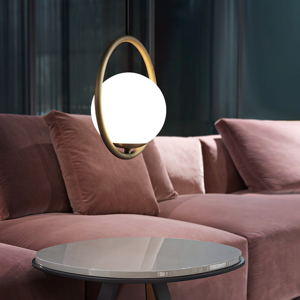 Orb Modern Brass Pendant Light