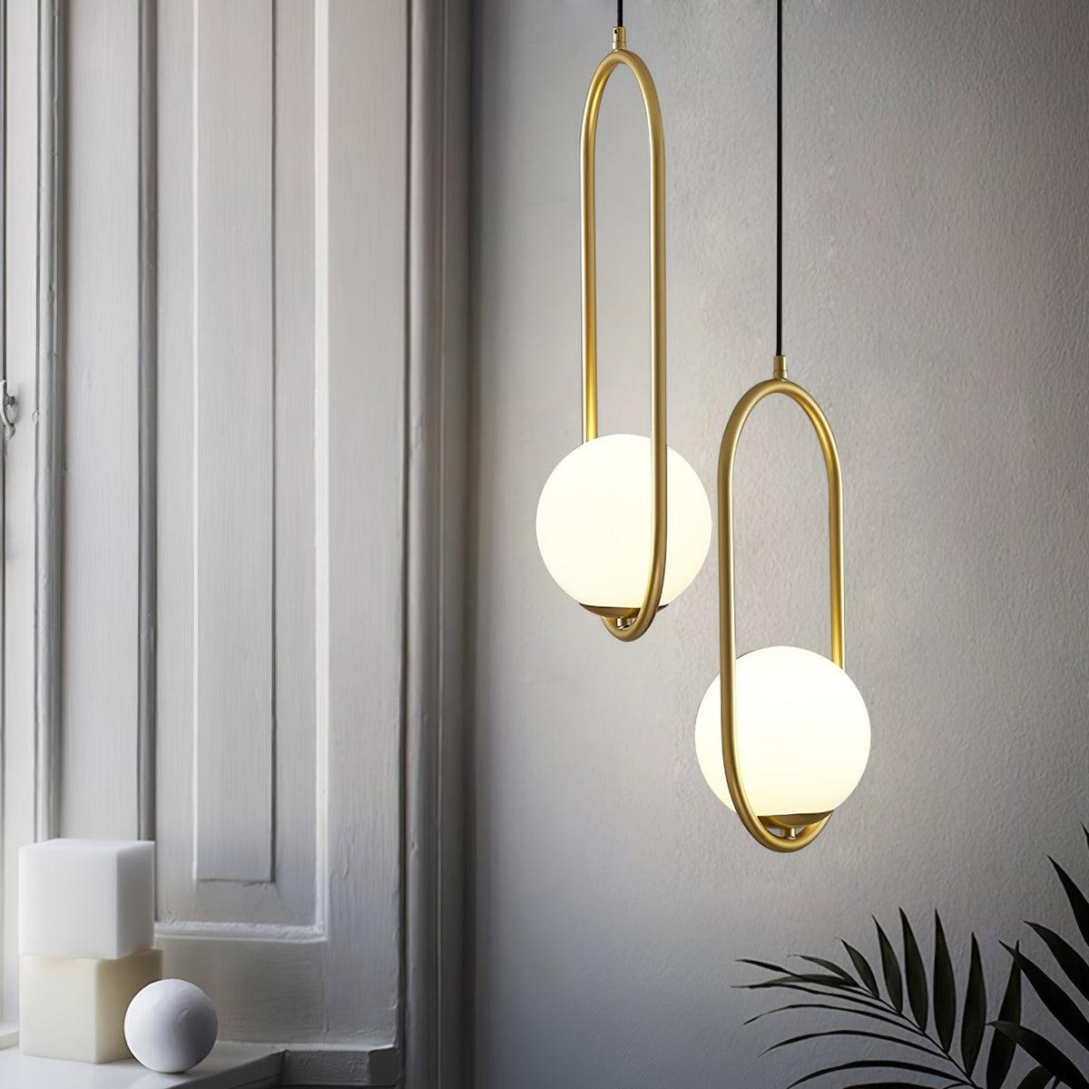 Orb Modern Brass Pendant Light