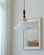 Floria Milky Flower Pendant Light
