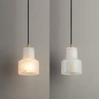 Ritta Alabaster Pendant Light Brass Luxurious