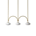 Lythean Modern Minimalist Linear Brass Glass Pendant Lamp