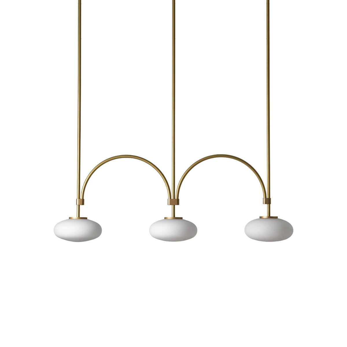 Lythean Modern Minimalist Linear Brass Glass Pendant Lamp