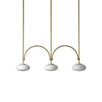 Lythean Modern Minimalist Linear Brass Glass Pendant Lamp