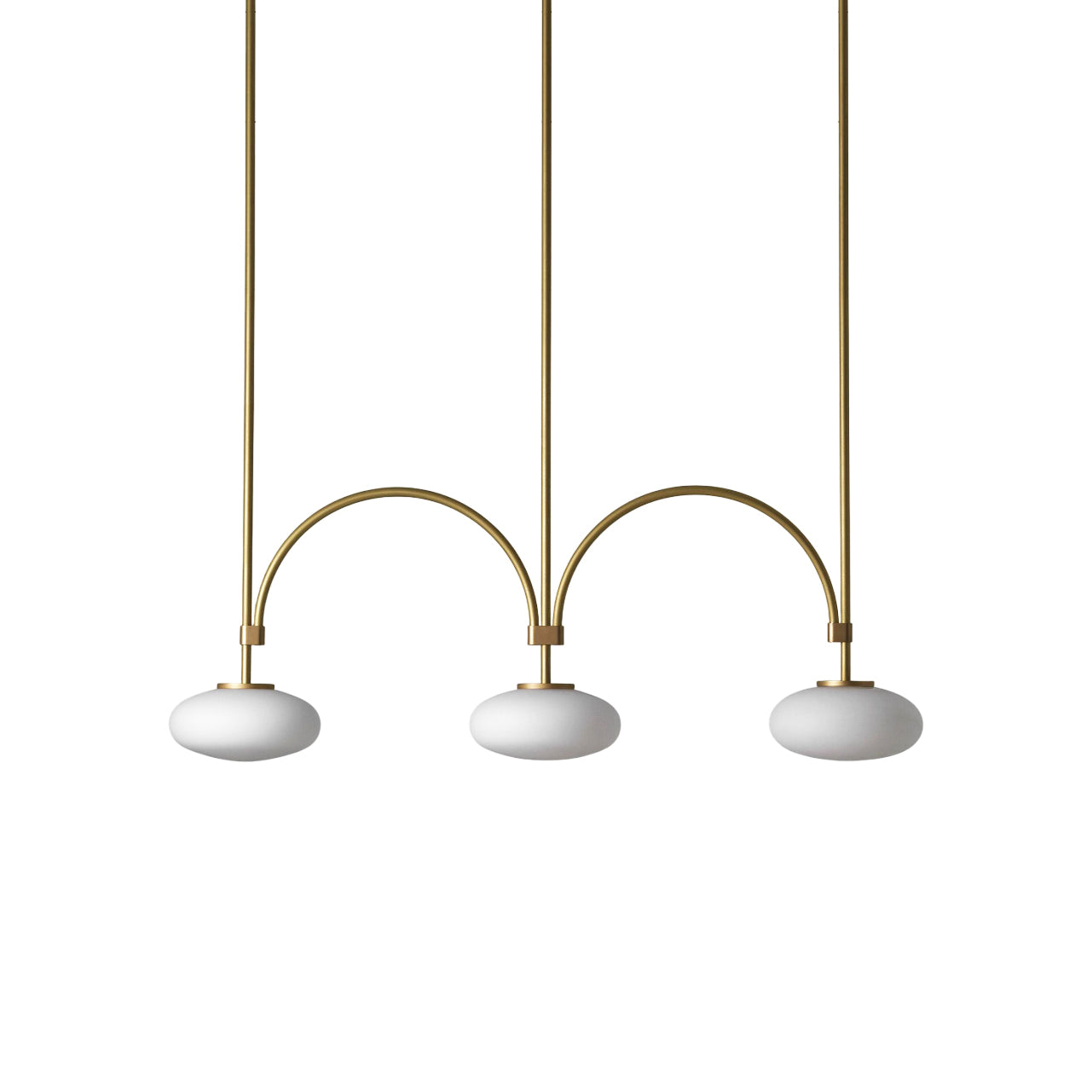 Lythean Modern Minimalist Linear Brass Glass Pendant Lamp