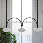 Lythean Modern Minimalist Linear Brass Glass Pendant Lamp