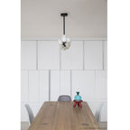 Eshair Modern Minimalist Brass Glass Chandelier