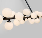 Eshair Modern Minimalist Brass Glass Chandelier