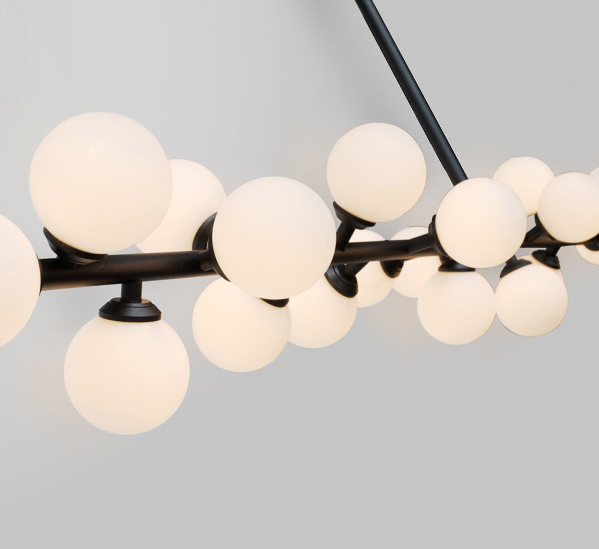 Eshair Modern Minimalist Brass Glass Chandelier