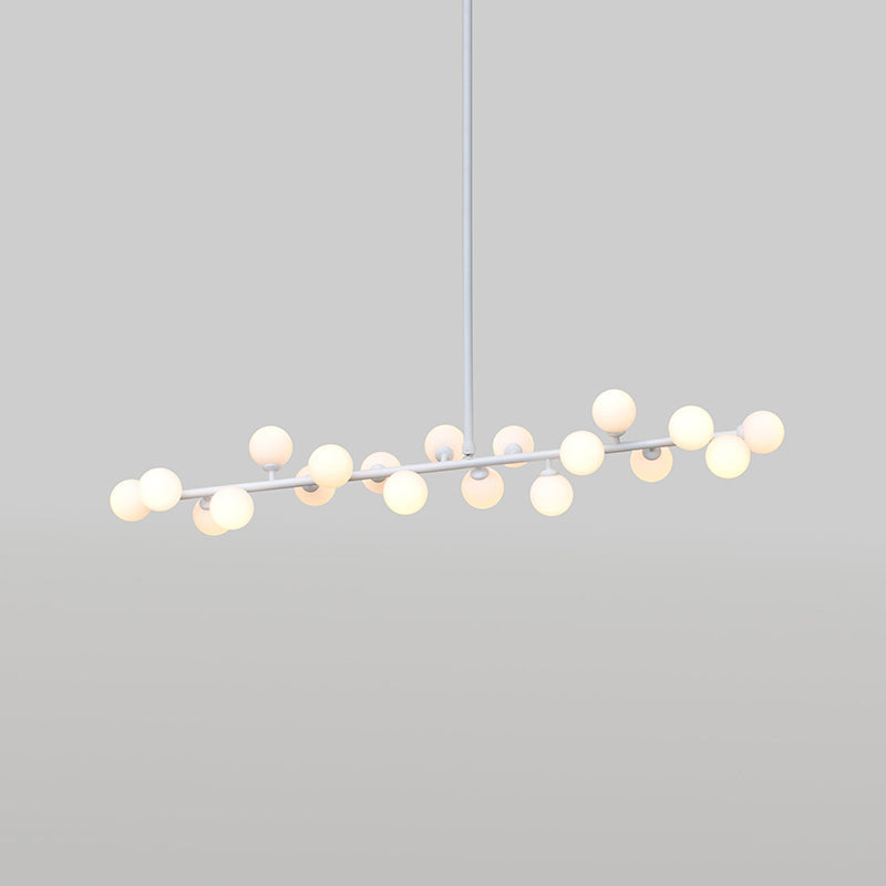 Eshair Modern Minimalist Brass Glass Chandelier