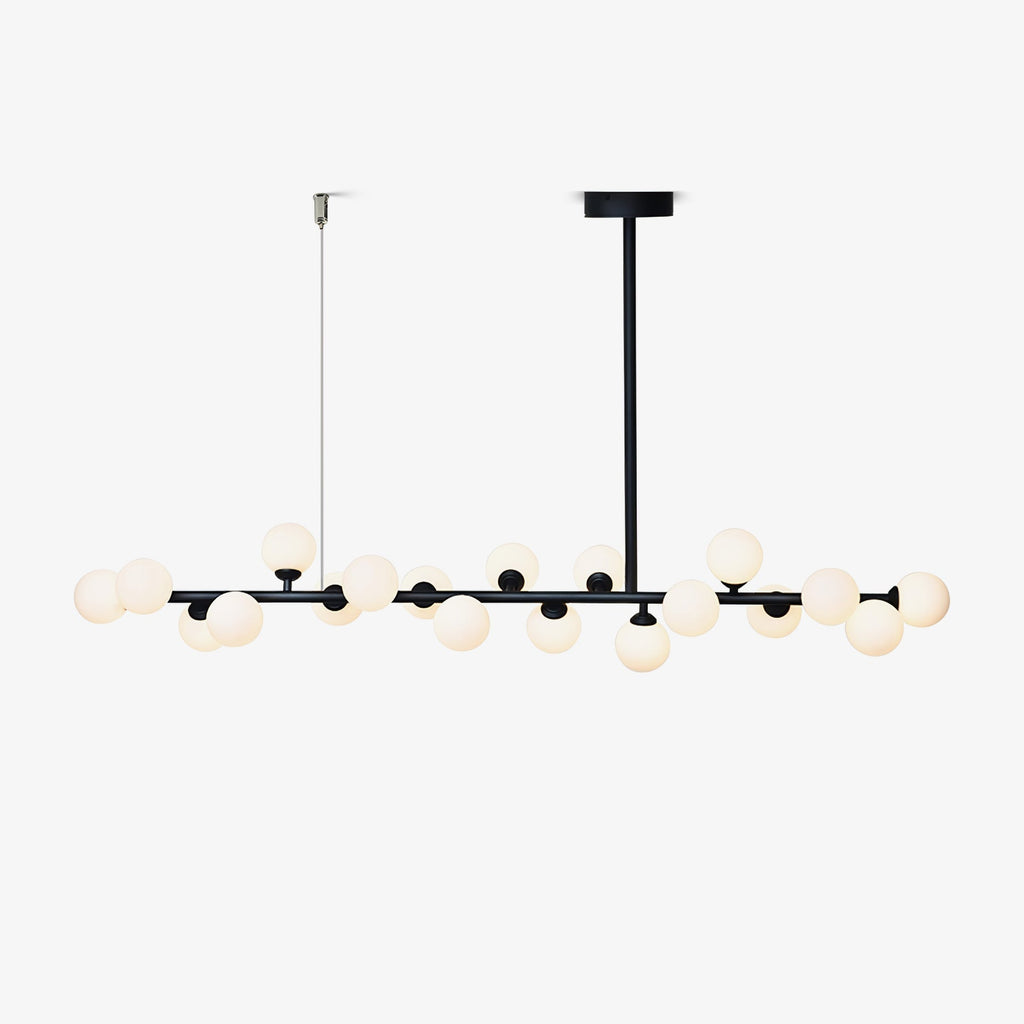 Lumiray Black Linear Globe Pendant Light