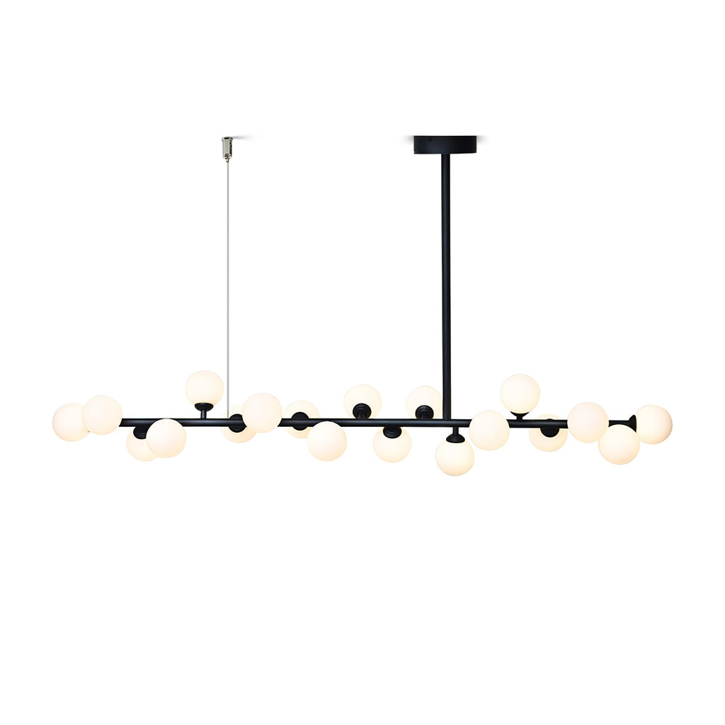 Lumiray Black Linear Globe Pendant Light