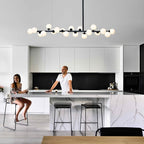 Lumiray Black Linear Globe Pendant Light