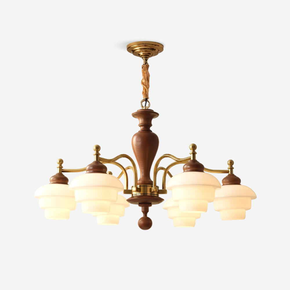 Hovian Wooden Chandelier