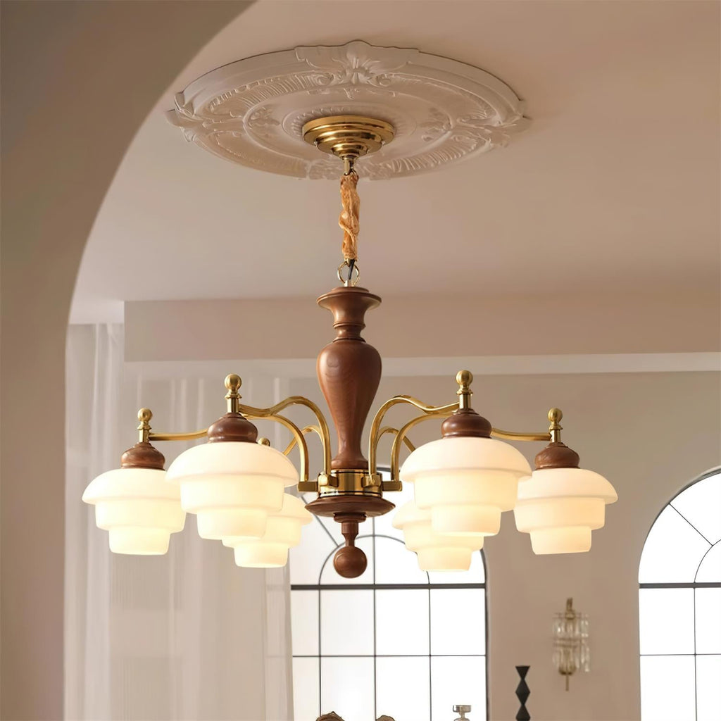 Hovian Wooden Chandelier