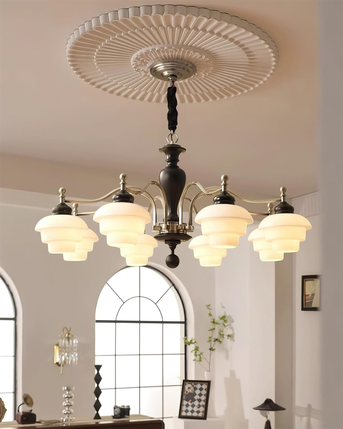 Hovian Wooden Chandelier