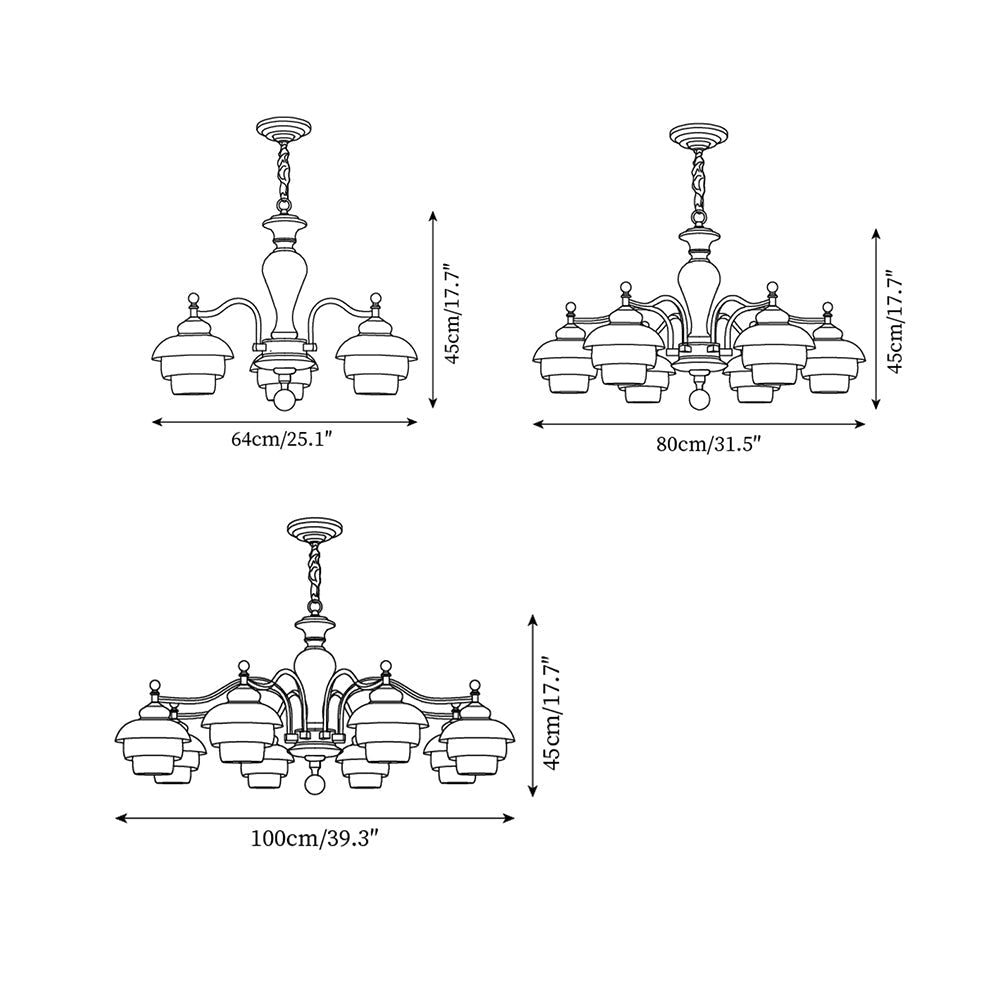 Hovian Wooden Chandelier