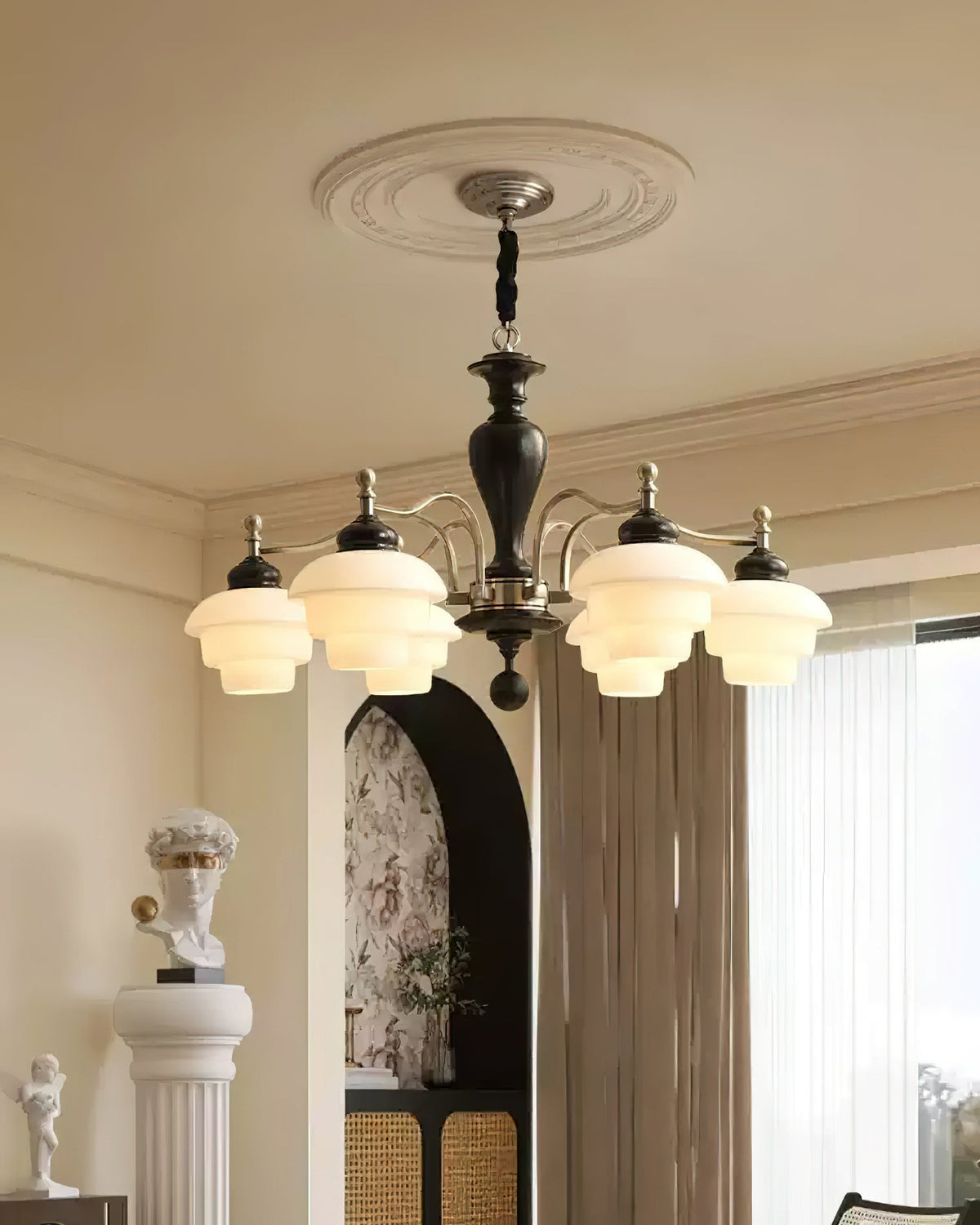 Hovian Wooden Chandelier