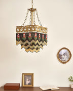 Tiffany Pendant Light Tassel Glass Bohemian
