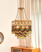 Tiffany Pendant Light Tassel Glass Bohemian