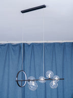 Lustra Chandelier Glass Bubble Nordic Black LED