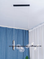 Lustra Chandelier Glass Bubble Nordic Black LED