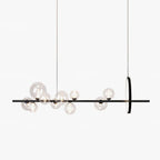 Lustra Chandelier Glass Bubble Nordic Black LED