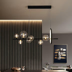 Lustra Chandelier Glass Bubble Nordic Black LED