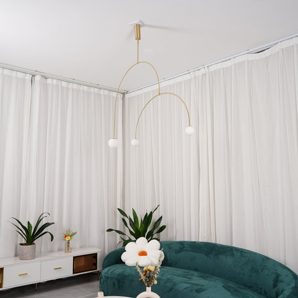 Lustra Chandelier Mobile Black Minimalist